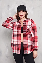 Oduncu Gömlek kırmızı ekose desenli