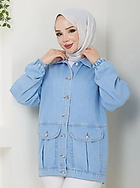 BALON KOL DENİM CEKET